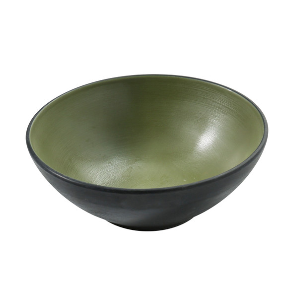 Yanco BM-407GR Birmingham 24 Oz. Melamine Soup Bowl, Green (24/Case)
