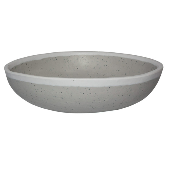 GET B-300-DVG 6.25" Round 14 oz. Melamine Pasta Bowl, Gray