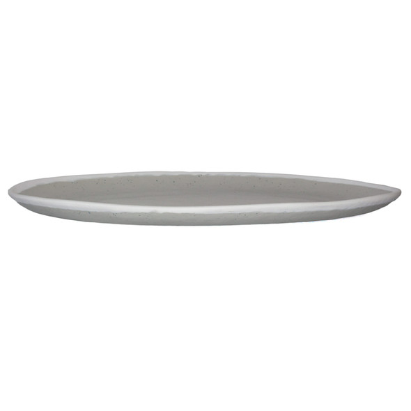 GET P-151-DVG 15" x 11" Oval Melamine Dinner Platter, Gray