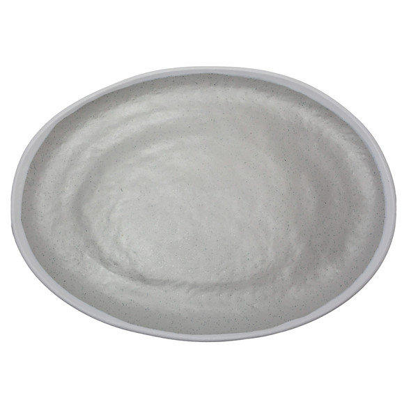 GET P-183-DVG 18" x 13" Oval Melamine Dinner Platter, Gray GET P-183-DVG 18" x 13" Oval Melamine Dinner Platter, Gray