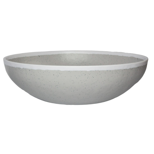 GET B-320-DVG 12.25" Round 4 qt. Melamine Pasta Bowl, Gray