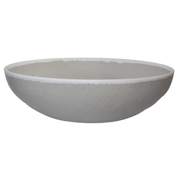 GET B-350-DVG 16.5" Round 10 qt. Melamine Display Bowl, Gray
