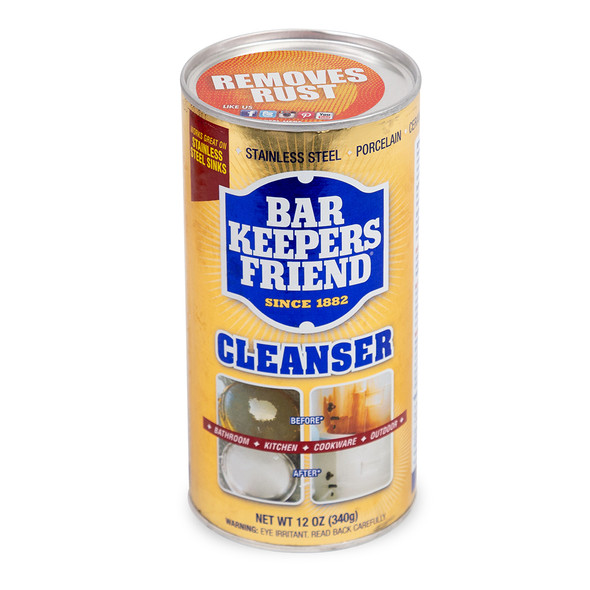 John Boos BKF-P12 Bar Keepers Friend Stainless Steel Cleaner, 12 oz