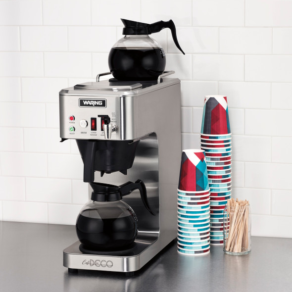 Waring WCM50P Automatic Coffee Brewer, 3.9 gal/hr, 120v