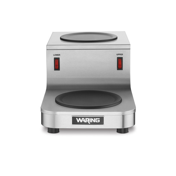 Waring WCW20R Step-Up Double Burner Coffee Warmer, 120V