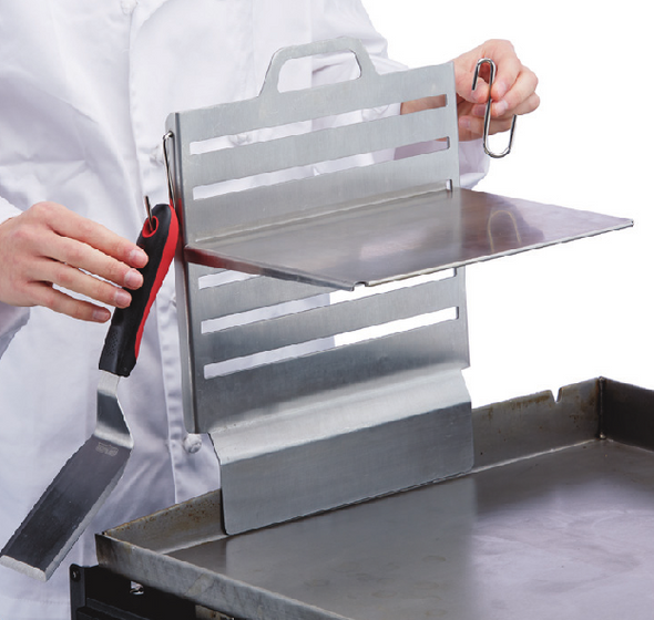 CHEFMASTER 90260 Griddle Shelf, 11.15" x 1.73" x 16.37"H, Stainless Steel