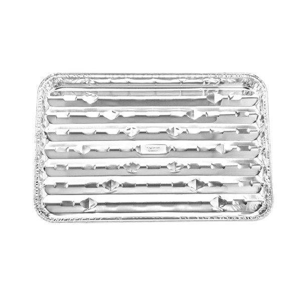 King Zak 08628 Aluminum Jumbo Broiler Pan (pk/4pcs) King Zak 08628 Aluminum Jumbo Broiler Pan (pk/4pcs)