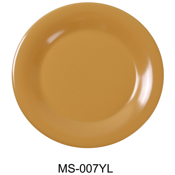 Yanco MS-007YL Milestone Plate, 7-1/2", Round, Yellow (48/Case)