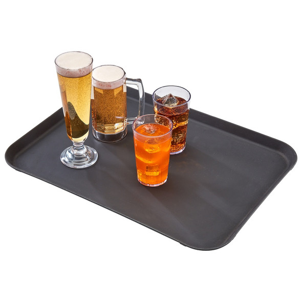 Cambro 1520CT110 Serving Tray, Rectangular, 15" x 20-1/4", Black