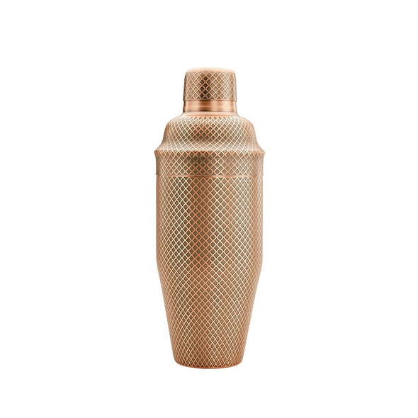 Barfly M37205ACP Diamond Lattice Japanese Shaker Set, 24oz, Antique Copper