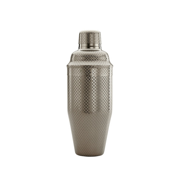 Barfly M37205BK Diamond Lattice Japanese Shaker Set, 24oz, Gun Metal Black