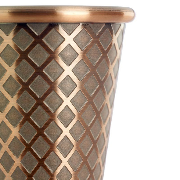 Barfly M37202ACP Diamond Lattice Japanese Jigger, 1 & 2 oz, Antique Copper