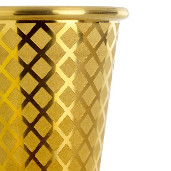 Barfly M37202GD Diamond Lattice Japanese Jigger, 1 & 2 oz, Gold Plated
