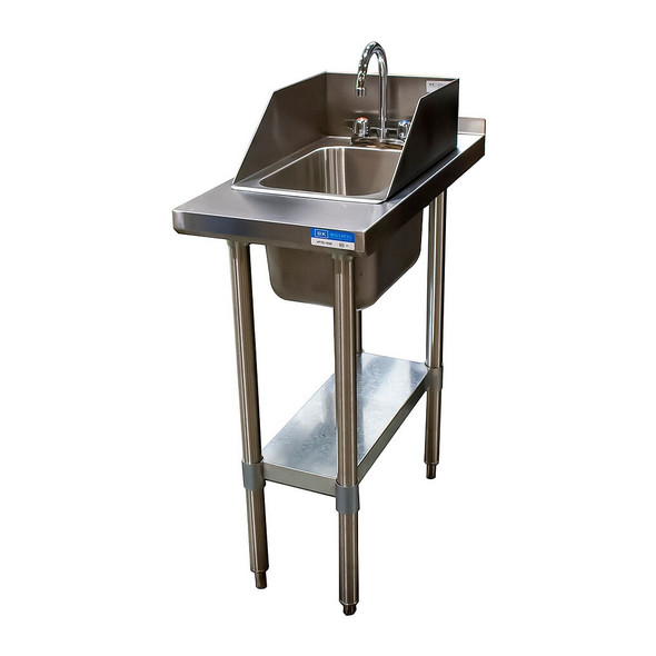 BK HST-1530-1014-SS Filler Table with Drop-in Sink, 15"W x 30"D BK HST-1530-1014-SS Filler Table with Drop-in Sink, 15"W x 30"D