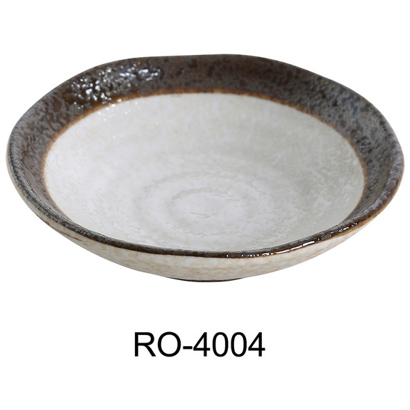 Yanco RO-4004 Rockeye Sauce Dish, 4 oz, 4", Brown (3dz/Case)