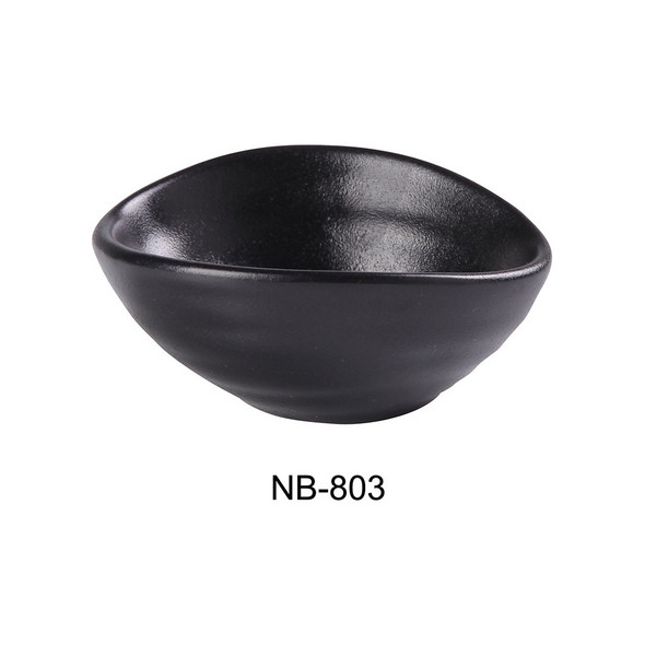Yanco NB-803 Noble Black Olive Bowl, 4", 2oz, Round (36/Case)