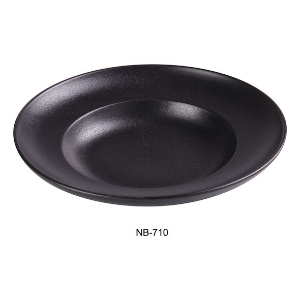 Yanco NB-710 Noble Black Pasta Bowl, 10-7/8", 10oz, Round(12/Case)