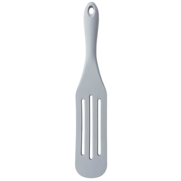 Tablecraft 11838 Slotted Spurtle, 10.375", Silicone, Gray