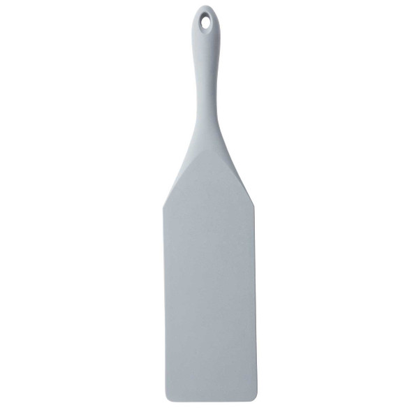 Tablecraft 11834 Spatula Spurtle, 3"W x 12.5"H, Silicone, Gray