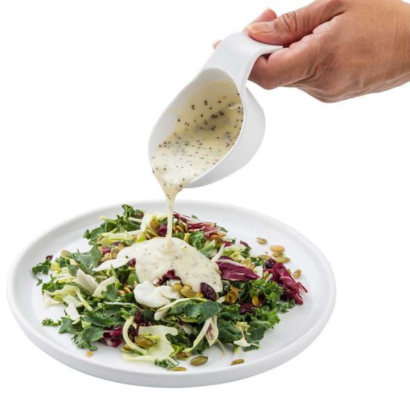 Tablecraft 11804 Terra Collection Serving Plate, 9" Round, White, Melamine