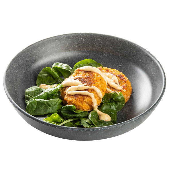 Tablecraft 11811 Terra Collection Serving Bowl, 9" Round, 24 oz., Gray, Melamine