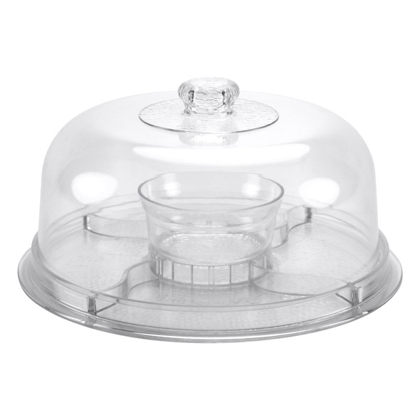 King Zak 60220 Plastic Serving Set, Clear