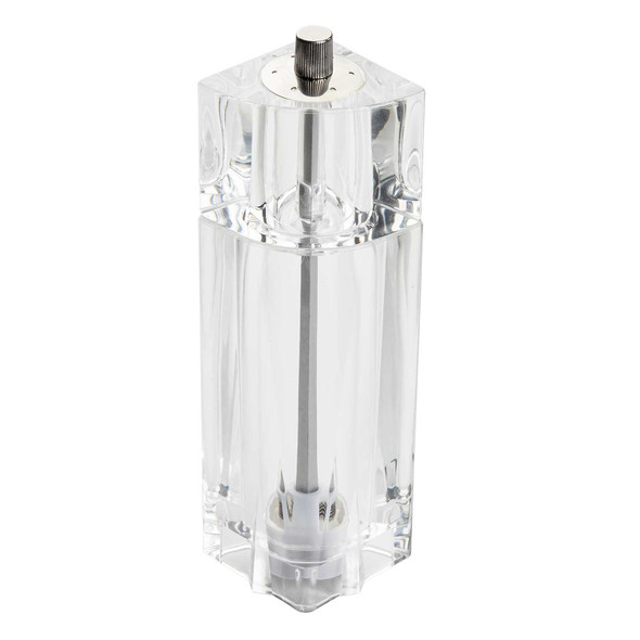 Tablecraft 11832 Salt & Pepper Mill, 7.5"H, Clear Acrylic