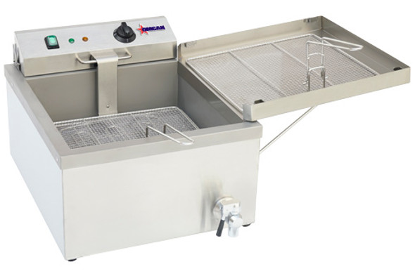 Omcan CE-CN-1700-F Electric Countertop Fryer, 25 lbs. oil capacity, 120V, 1700W