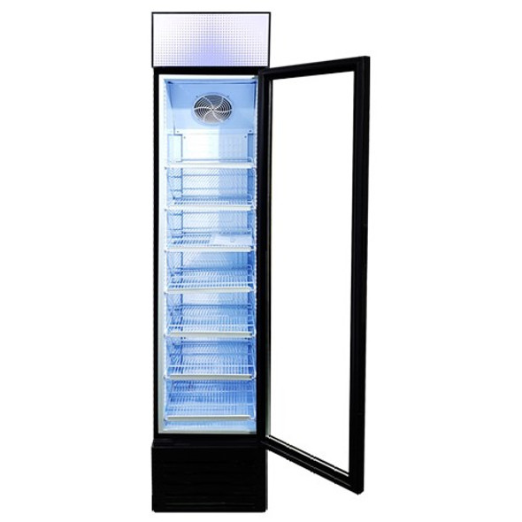 Omcan RS-CN-0145 16.5" Slim Glass Door Display Refrigerator with Lightbox