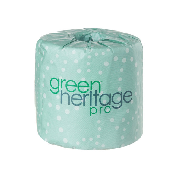 Green Heritage 1-Ply Toiler Paper, 1000 Sheets (96ct/Case)