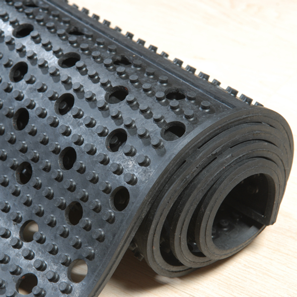Axia RDM0332BH Floor Runner, 3' wide, 3/8" thick, Black