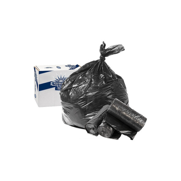Performance Plus PL385824B Garbage Liners, Black, 38x58, X-HEAVY, 60 Gallons (100/Case)