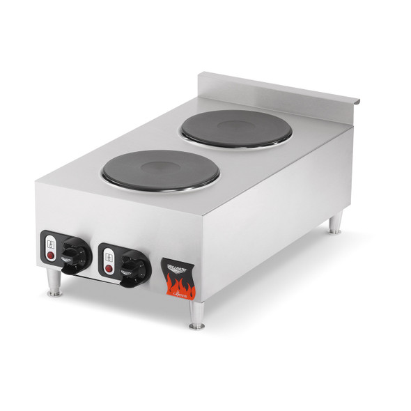 Vollrath 40739 Two-Burner Countertop Electric Hot Plate, 208-240V