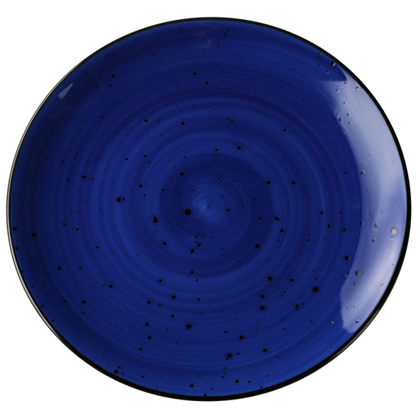 Yanco LY-1112BU Lyon Dinner Plate, 12-1/4" Round, Blue (12/Case)