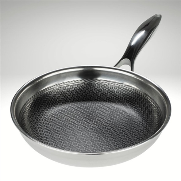 Frieling BC120 Black Cube Fry Pan, 8" stainless/aluminum non-stick