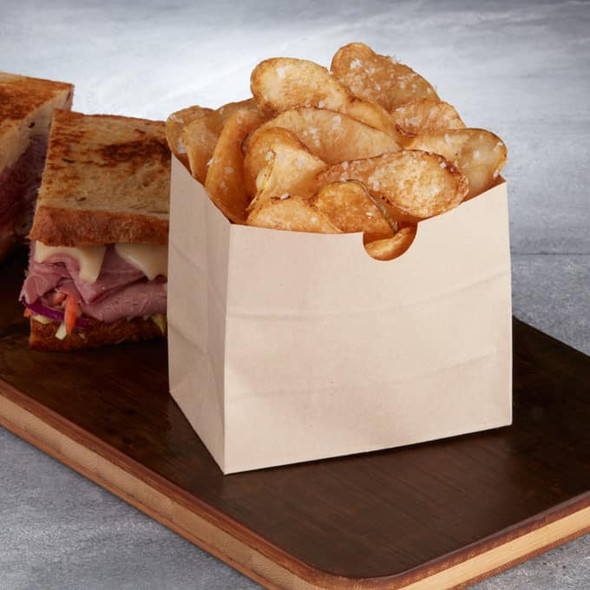 American Metalcraft SBN3 Mini Snack Bag, 3-3/8 x 1-3/4" x 3-1/2"H Natural (250/Pack)