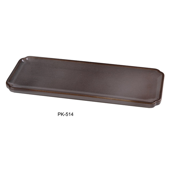 Yanco PK-514 14" x 4" Rectangular Sushi Plate (12/Case)