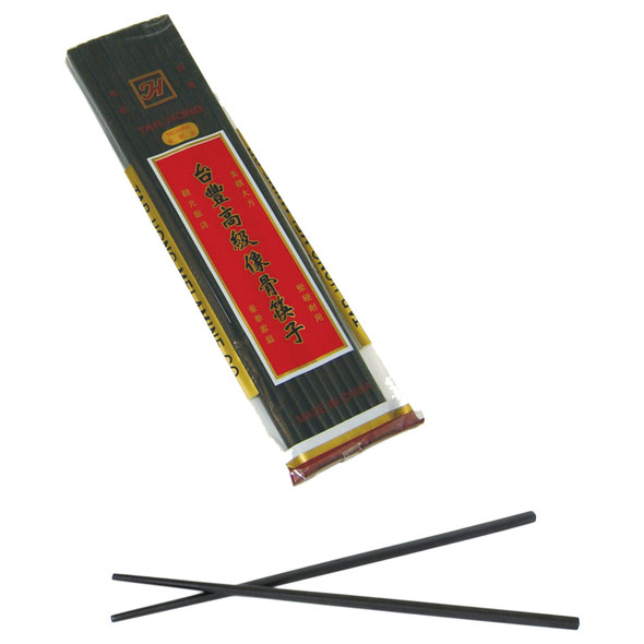 Thunder Group MLCS001B Black Melamine Chopstick - 10 Pair/Pack Thunder Group MLCS001B Black Melamine Chopstick - 10 Pair/Pack
