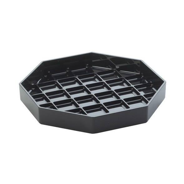Cal-Mil 308-6-13 Classic Drip Tray, 6", Octagon, Black