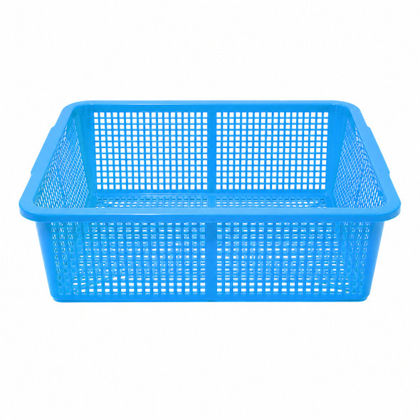 Thunder Group PLFB001BU Colander 21-3/4"x17", Rectangular, Perforate Blue