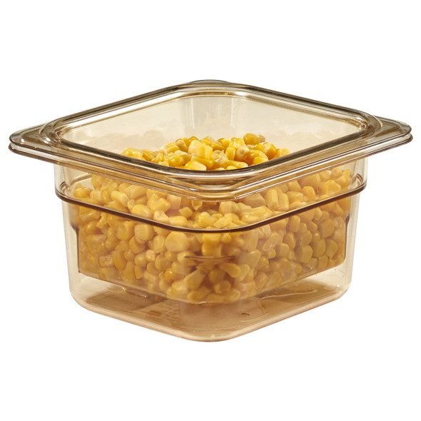 Cambro 63CLRHP150 Colander, 3" deep, fits 1/6 size food pans, amber Cambro 63CLRHP150 Colander, 3" deep, fits 1/6 size food pans, amber