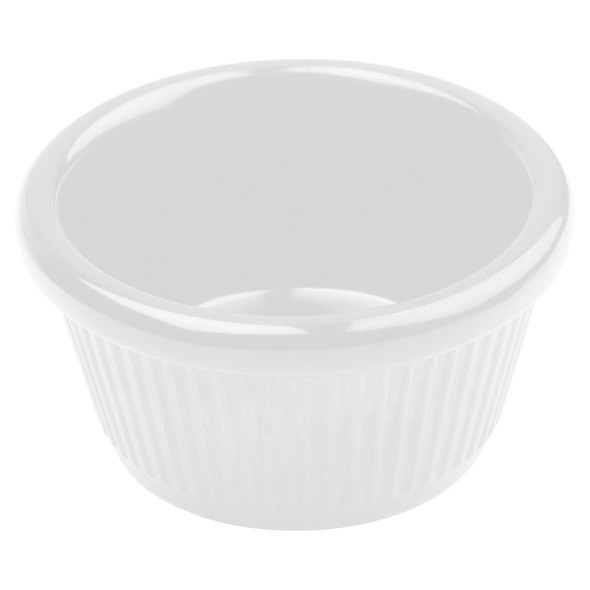 Winco RFM-4W Ramekin, 4 oz., fluted, White (12/Pack)