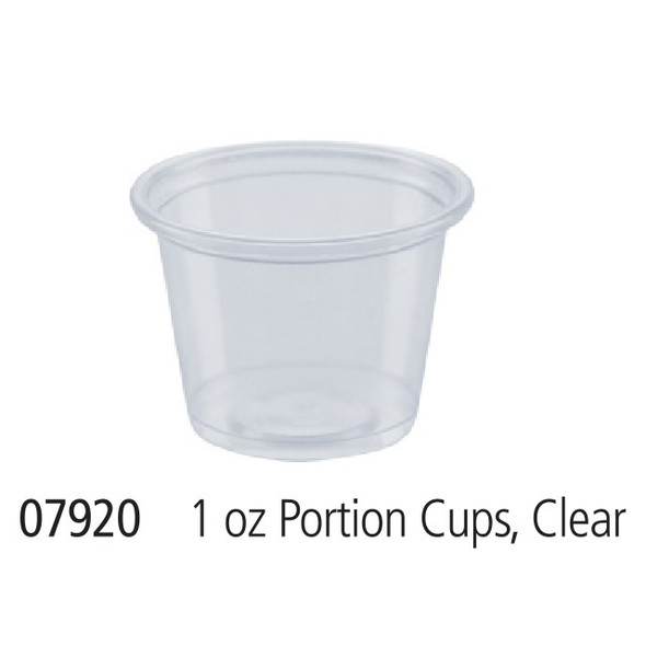King Zak 07920 Clear Portion Cup 1oz. (125pc/Pack) King Zak 07920 Clear Portion Cup 1oz. (125pc/Pack)