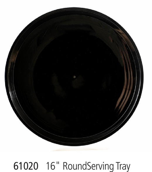 King Zak 61020 Aluminum Black Catering Trays 16" (25/Case)