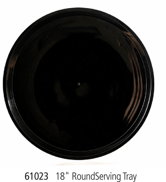 King Zak 61023 Aluminum Black Catering Trays 18" (25/Case)