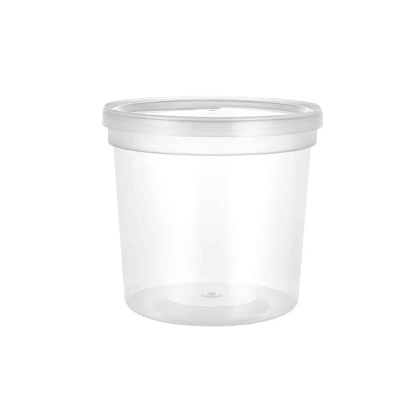 King Zak 02212 Plastic Deli Container w/Lid 24oz. (24/Pack) King Zak 02212 Plastic Deli Container w/Lid 24oz. (24/Pack)