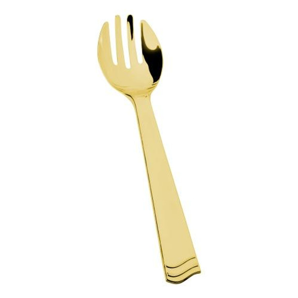 King Zak 37242 Polished Gold Serving Fork (6/Pack)