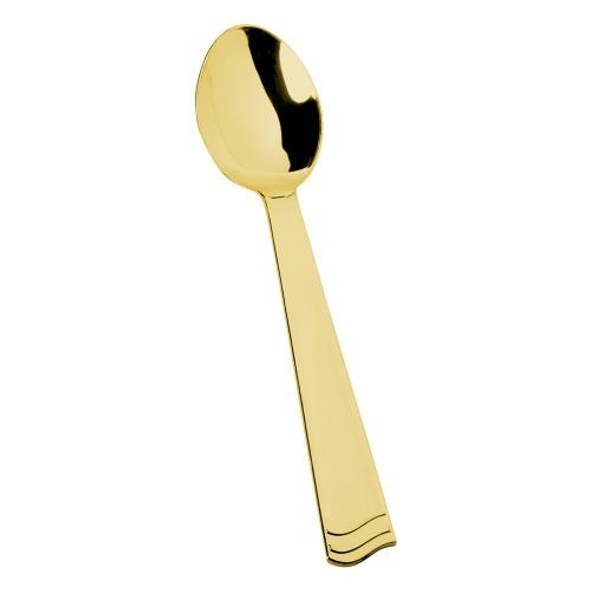 King Zak 37241 Polished Gold Serving Spoon(6/Pack)