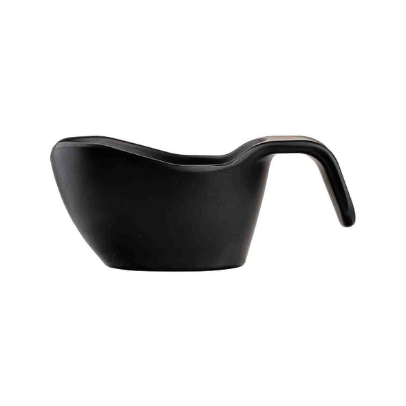 Tablecraft 12272 Sauce Boat, 3 oz, Melamine, Black