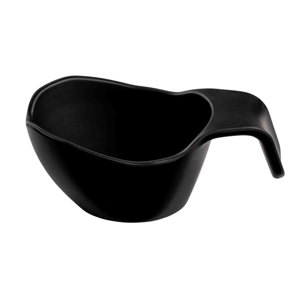 Tablecraft 12275 Sauce Boat, 12 oz., Melamine, Black